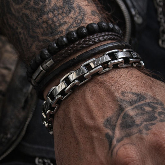 Bracelet Homme en acier inoxydable - Chaine élégante