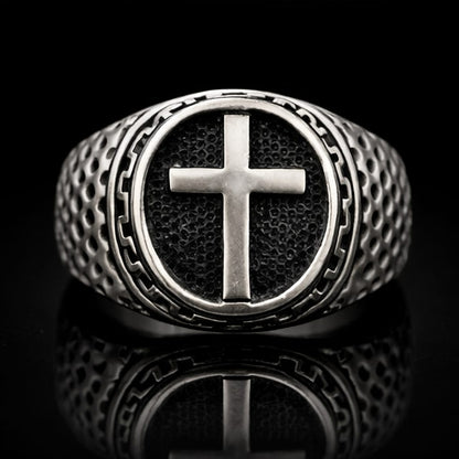 Bague chevalière croix impériale 2