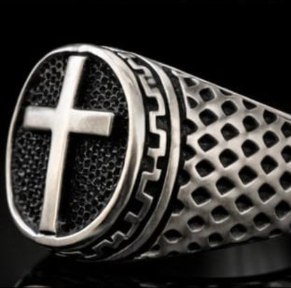 Bague chevalière croix impériale 3