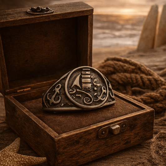 Bague marin en acier inoxydable pour homme