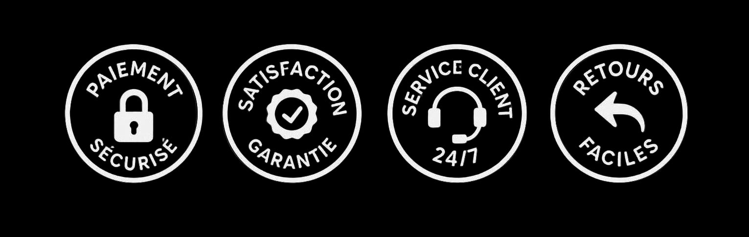 Badges de confiance de la boutique en ligne hell heaven shop