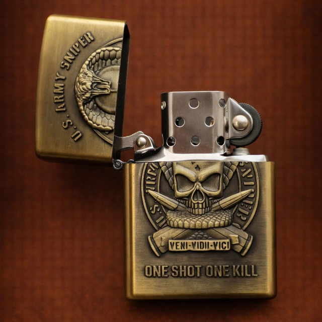 Briquet tempete vintage U Army sniper 2