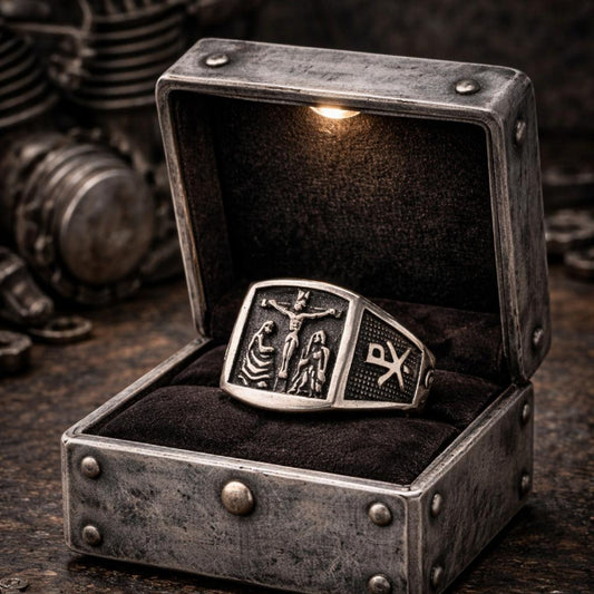 Bague Croix du Christ Vintage