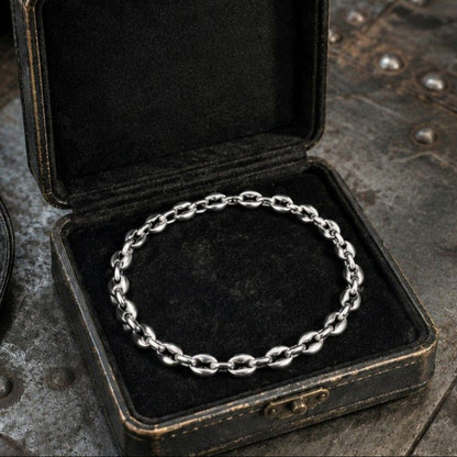 Bracelet  Graine de Café en acier inoxydable - Argentée ou Doré