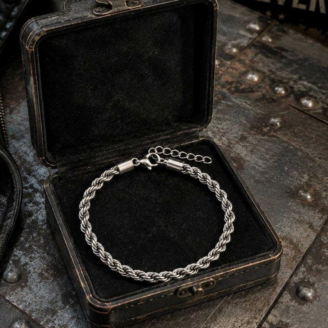 Bracelet en Maille Torsadé en Acier inoxydable - Doré, Argenté ou mixte.