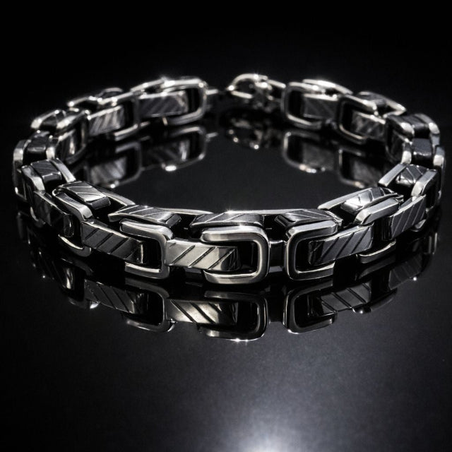 Bracelet Homme en acier inoxydable - Chaine élégante