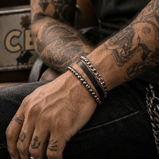 Bracelet Perles Naturelles - Hématite - Ancrage/Protection