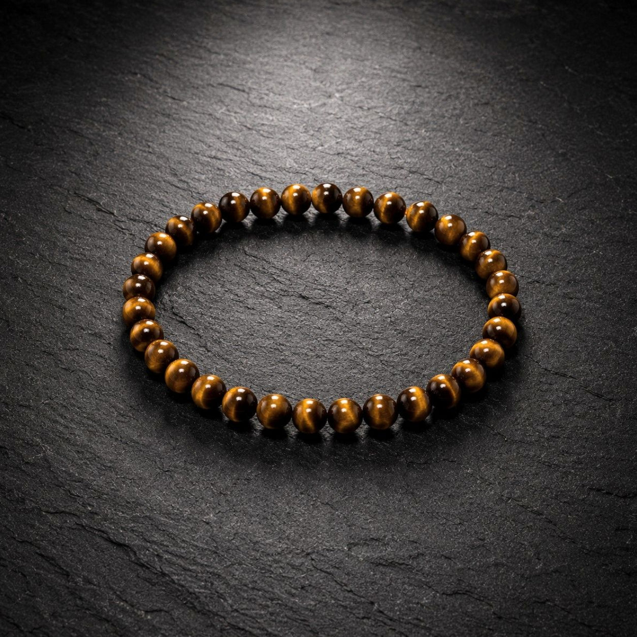 Bracelet Perles Naturelles - Œil de Tigre - Force/Courage