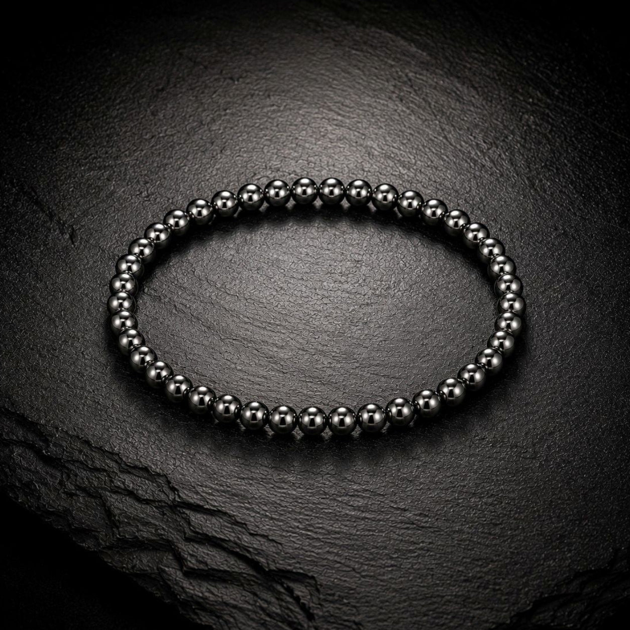 Bracelet Perles Naturelles - Hématite - Ancrage/Protection