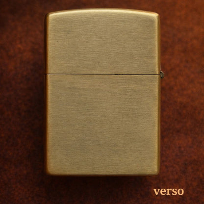 Briquet Tempête Métal Vintage – Feuille de Cannabis