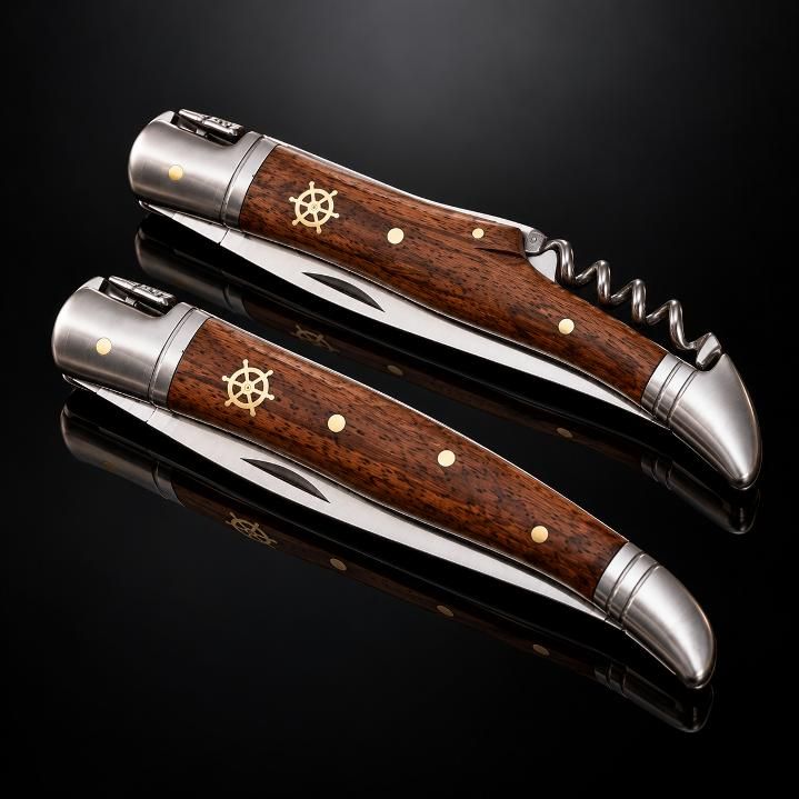 Couteau Laguiole Noyer Gouvernail – Avec ou sans tire-bouchon