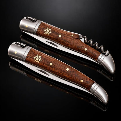 Couteau Laguiole Noyer Gouvernail – Avec ou sans tire-bouchon