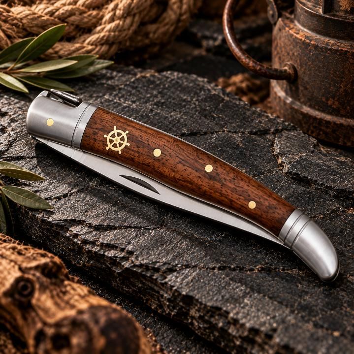 Couteau Laguiole Noyer Gouvernail – Avec ou sans tire-bouchon