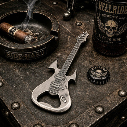 Décapsuleur Guitare Vintage en Métal - Rock/Bikers