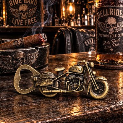 Décapsuleur Moto Vintage en Métal - Rock/Bikers