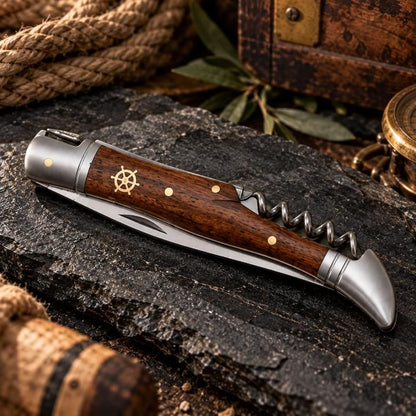 Couteau Laguiole Noyer Gouvernail – Avec ou sans tire-bouchon