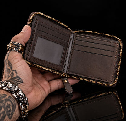 Portefeuille Vintage Biker - Moto Custom