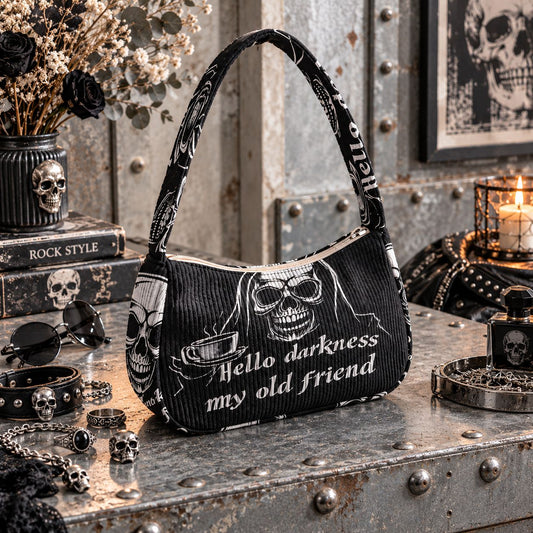 Sac à Main Tête de Mort Femme – Style Gothique Rock